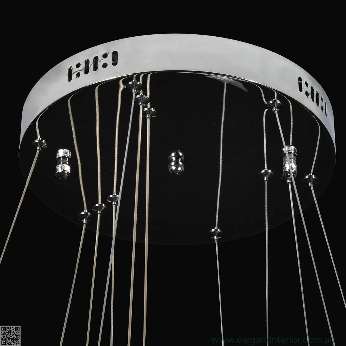 Diana- 3 Ring Crystal Chandlier