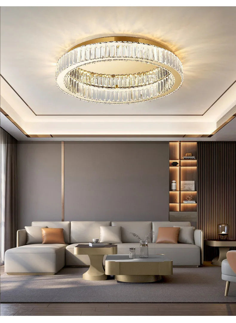 BleakNight™ Modern Crystal Circle Chandelier