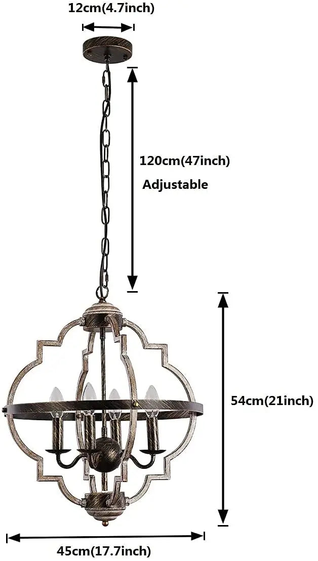 Eoodis Rustic Farmhouse Chandelier