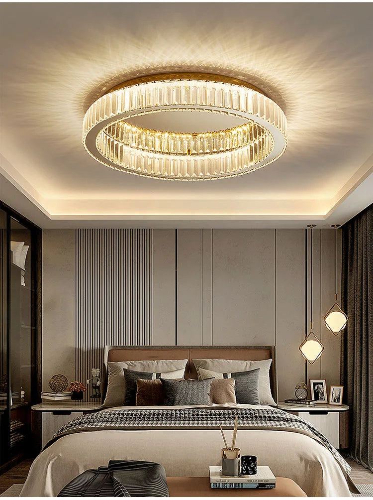 BleakNight™ Modern Crystal Circle Chandelier