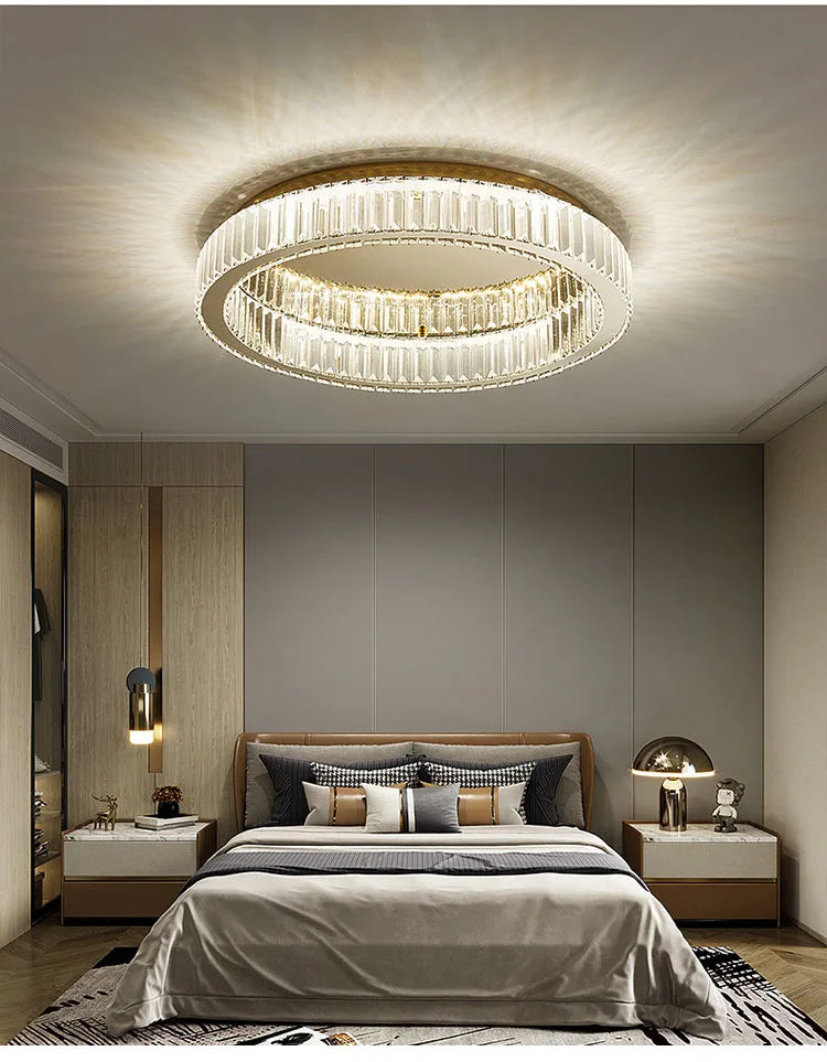 BleakNight™ Modern Crystal Circle Chandelier