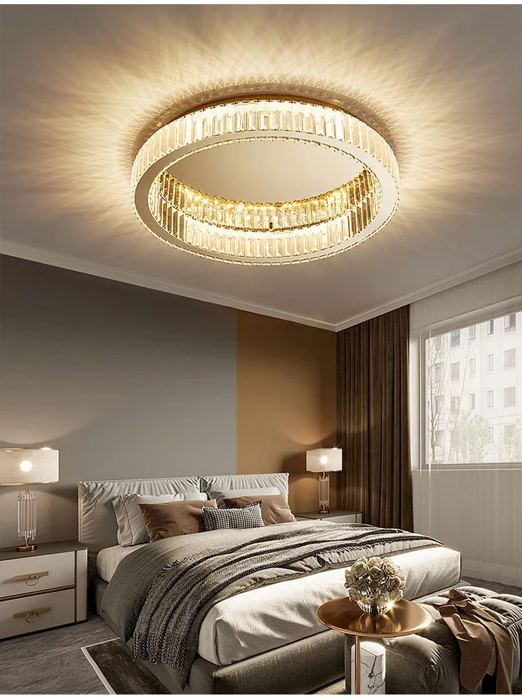 BleakNight™ Modern Crystal Circle Chandelier