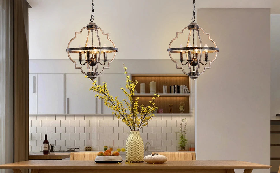 Eoodis Rustic Farmhouse Chandelier