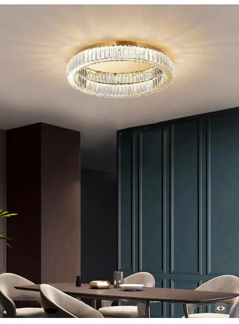 BleakNight™ Modern Crystal Circle Chandelier