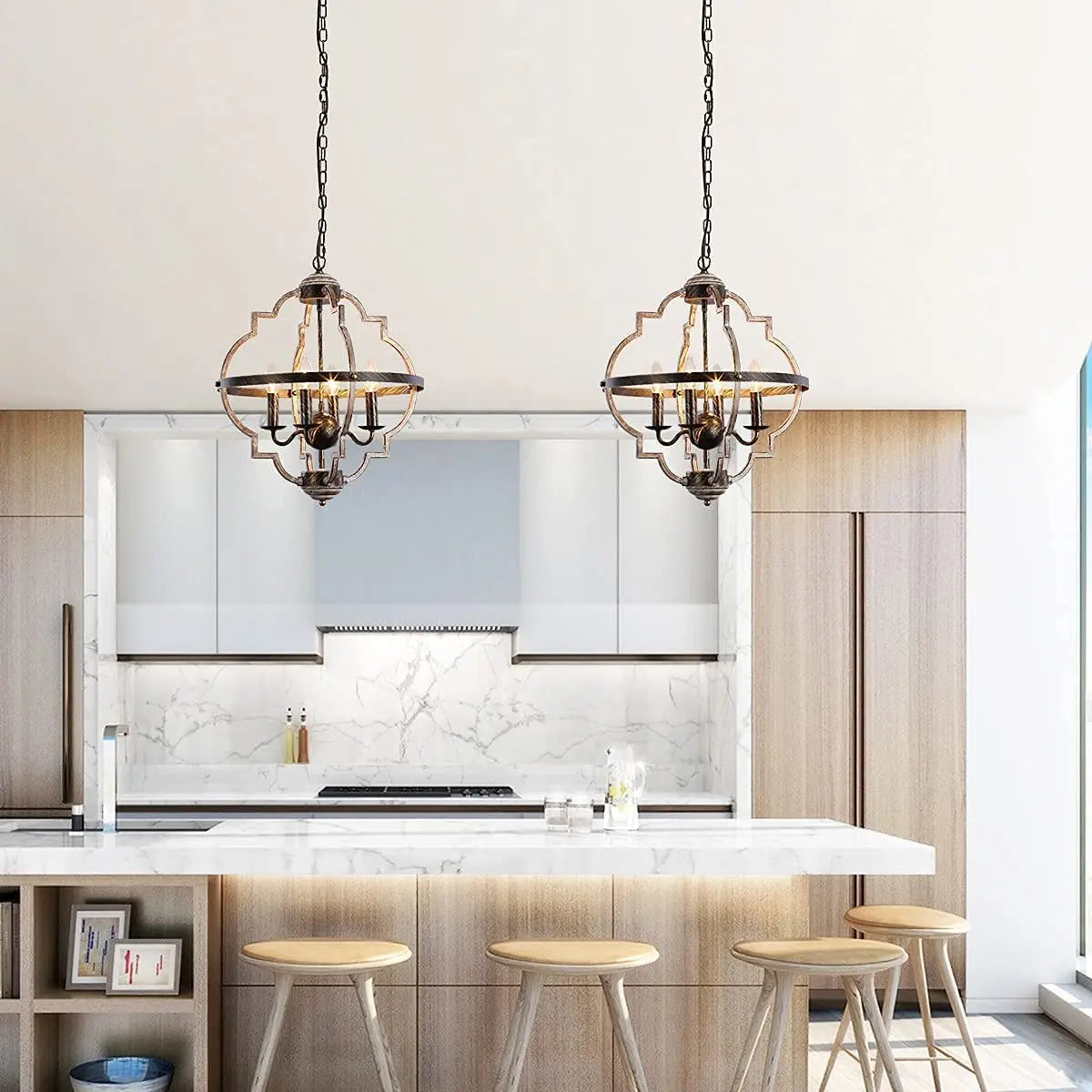 Eoodis Rustic Farmhouse Chandelier