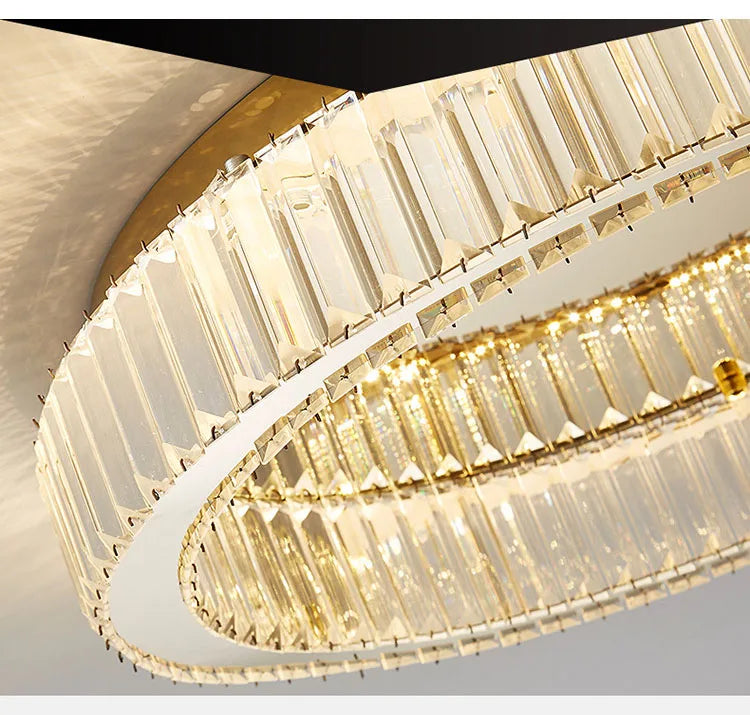 BleakNight™ Modern Crystal Circle Chandelier