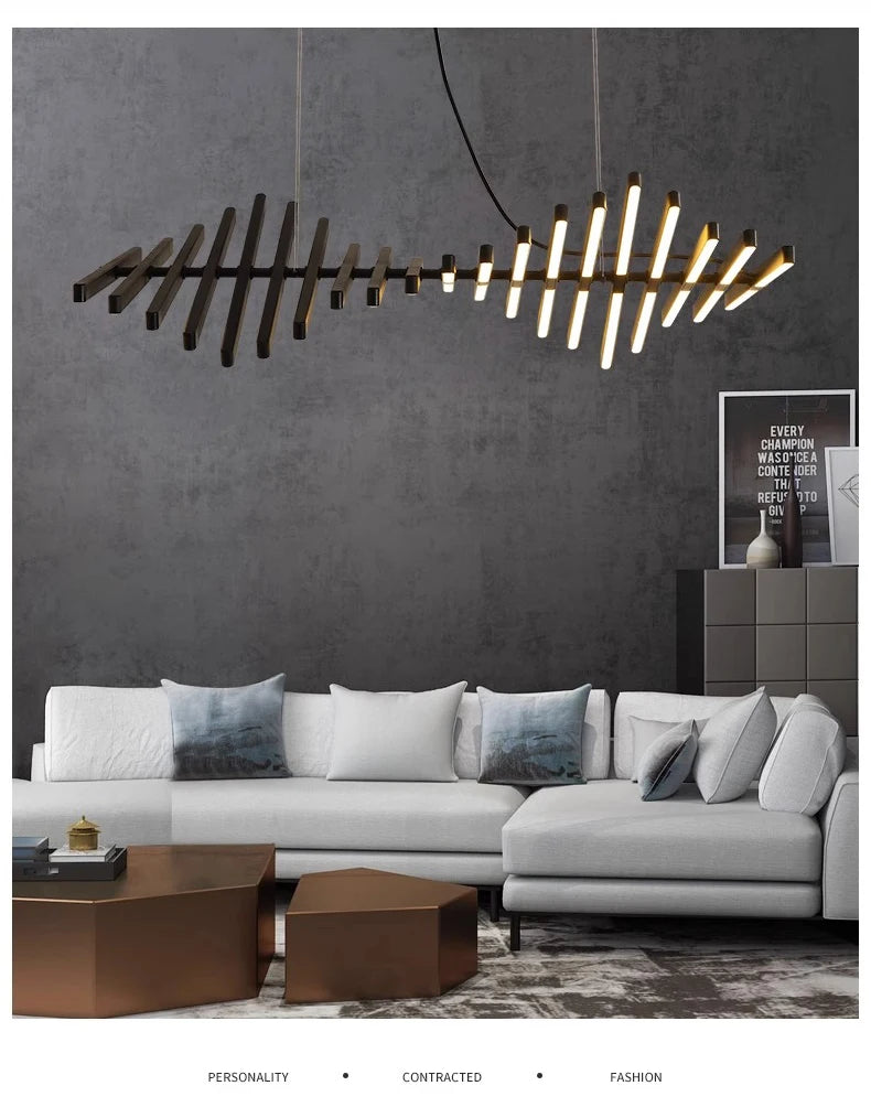 Modern Flush Mount Chandelier