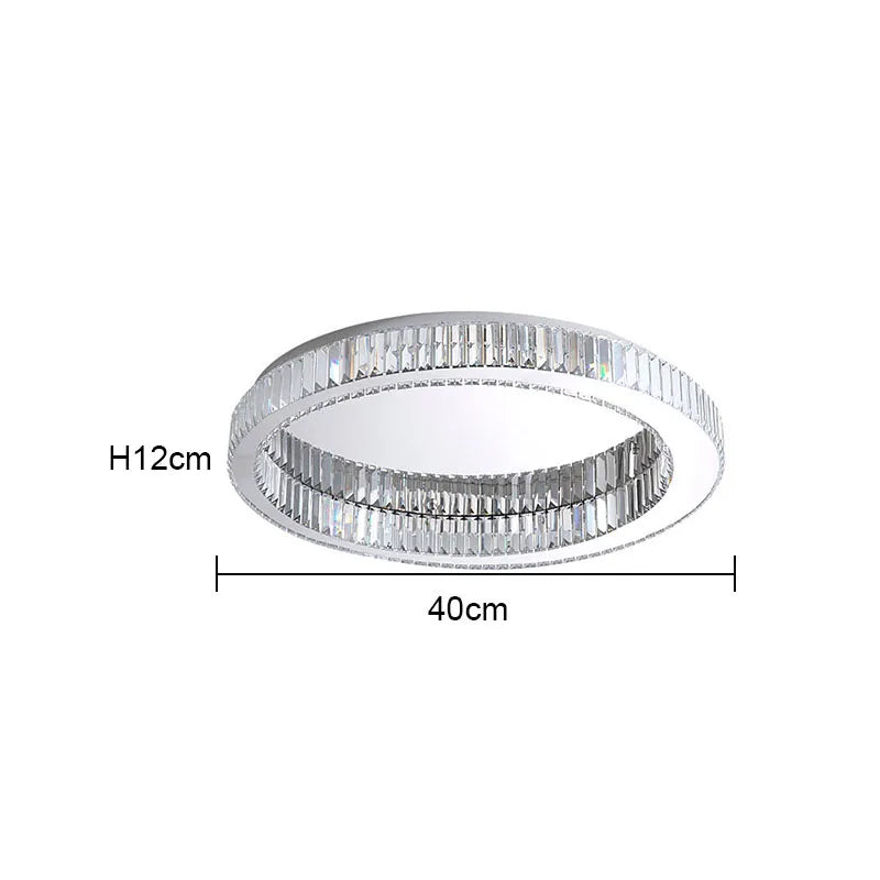 BleakNight™ Modern Crystal Circle Chandelier