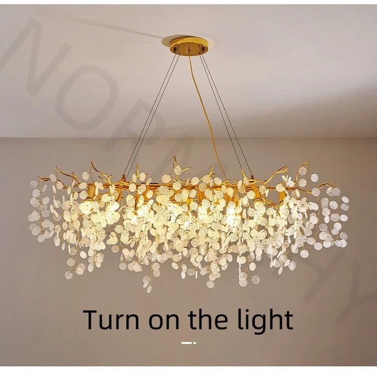NORMICHY™ Gold Crystal Chandelier