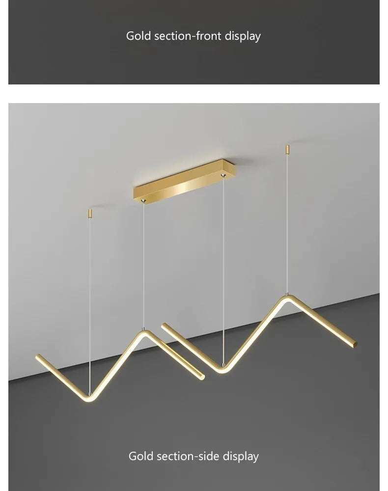 Modern Z-Shape Pendant Light