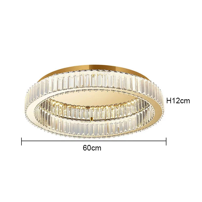 BleakNight™ Modern Crystal Circle Chandelier