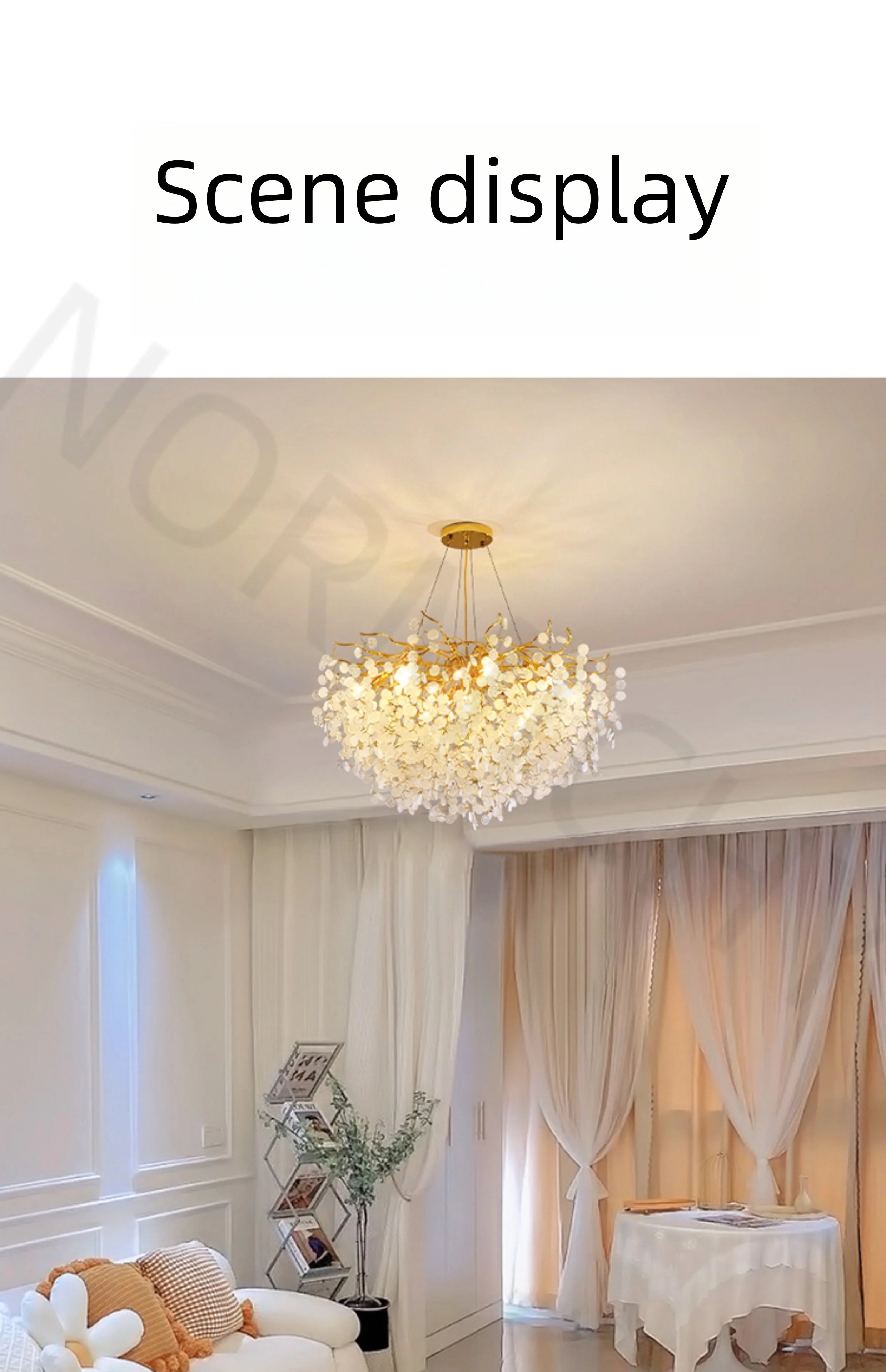 NORMICHY™ Gold Crystal Chandelier
