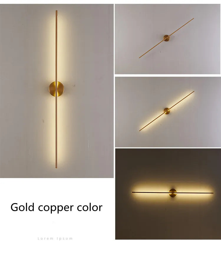 Modern LED Strip Wall Lamp – Minimalist & Elegant Design
