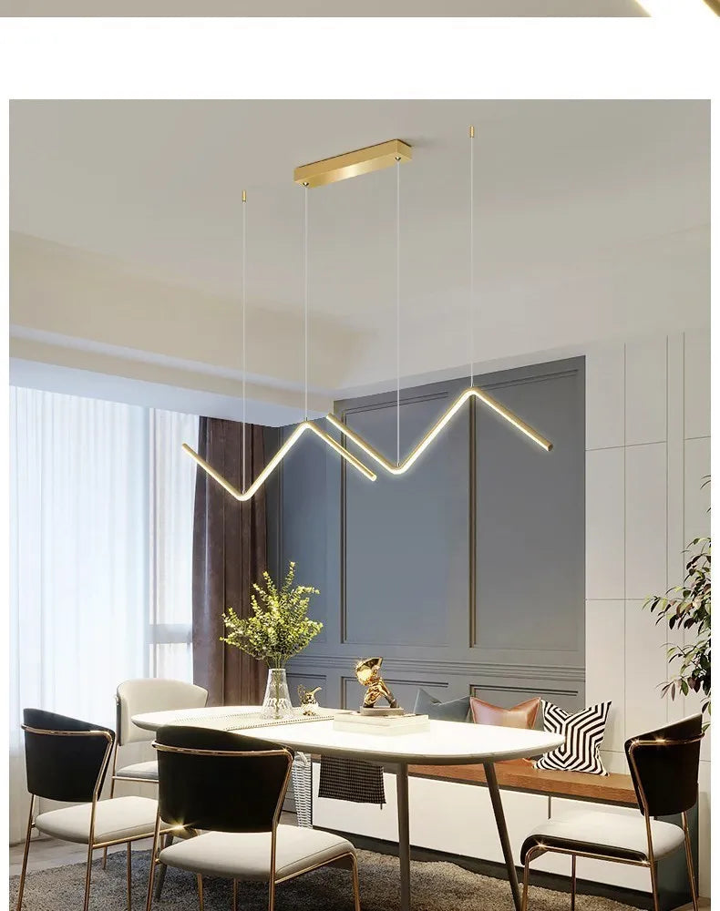 Modern Z-Shape Pendant Light