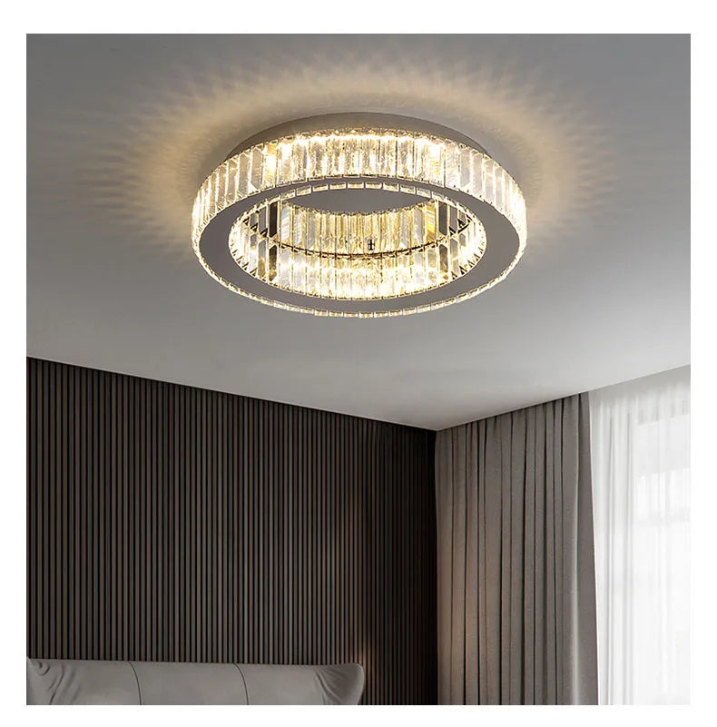 BleakNight™ Modern Crystal Circle Chandelier