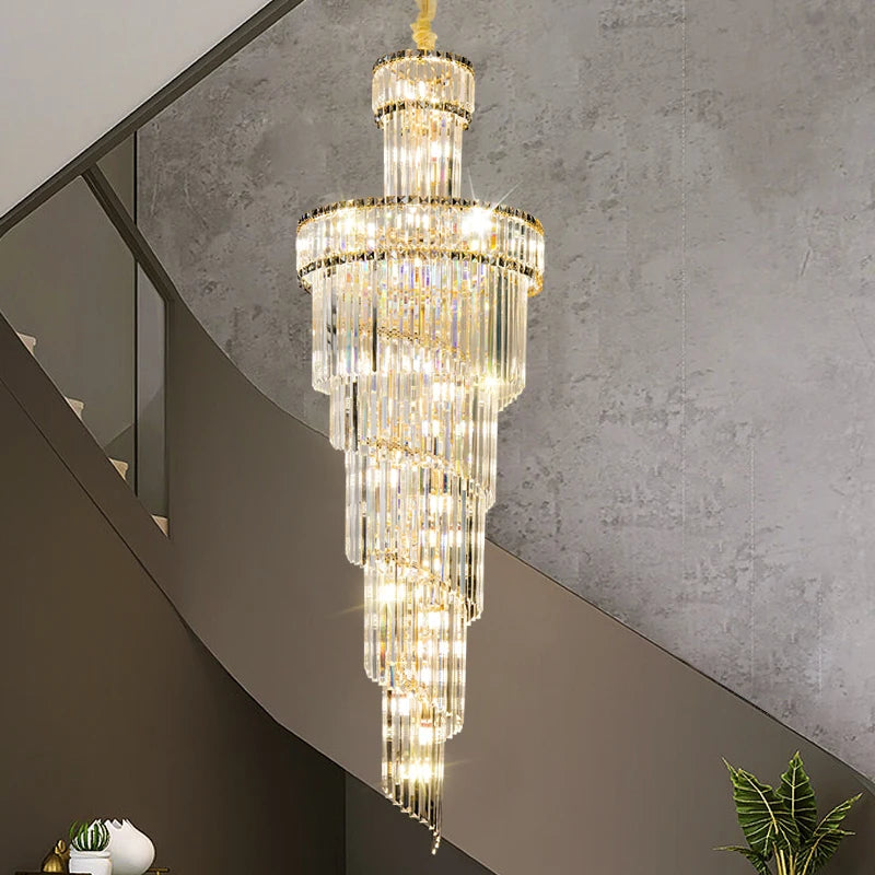 Villa Hollow Duplex Crystal Chandelier
