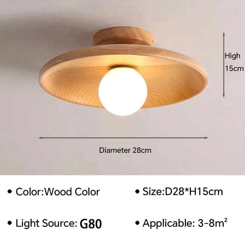 Sanoni™ Modern Solid Wood Ceiling Light