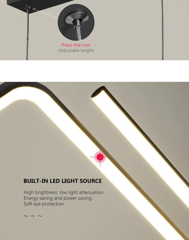 Modern Z-Shape Pendant Light