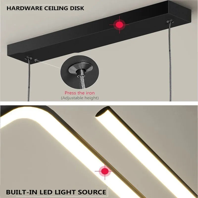 Modern Z-Shape Pendant Light