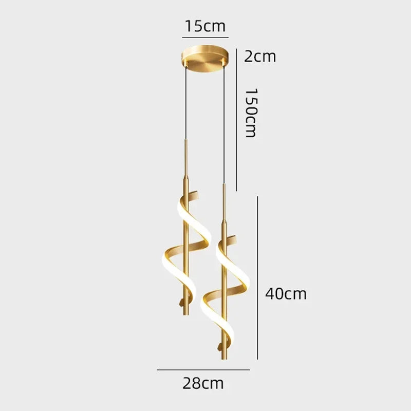 Modern Copper Pendant Lamp