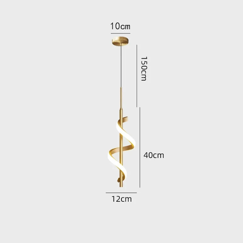 Modern Copper Pendant Lamp