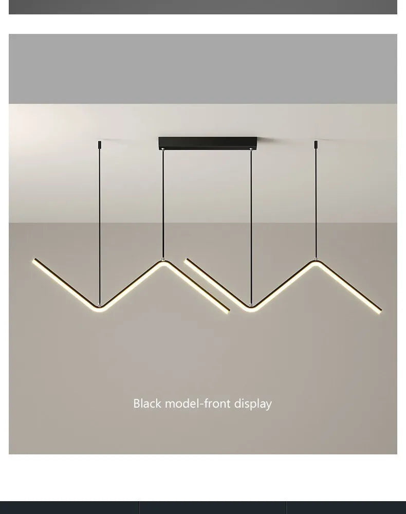 Modern Z-Shape Pendant Light