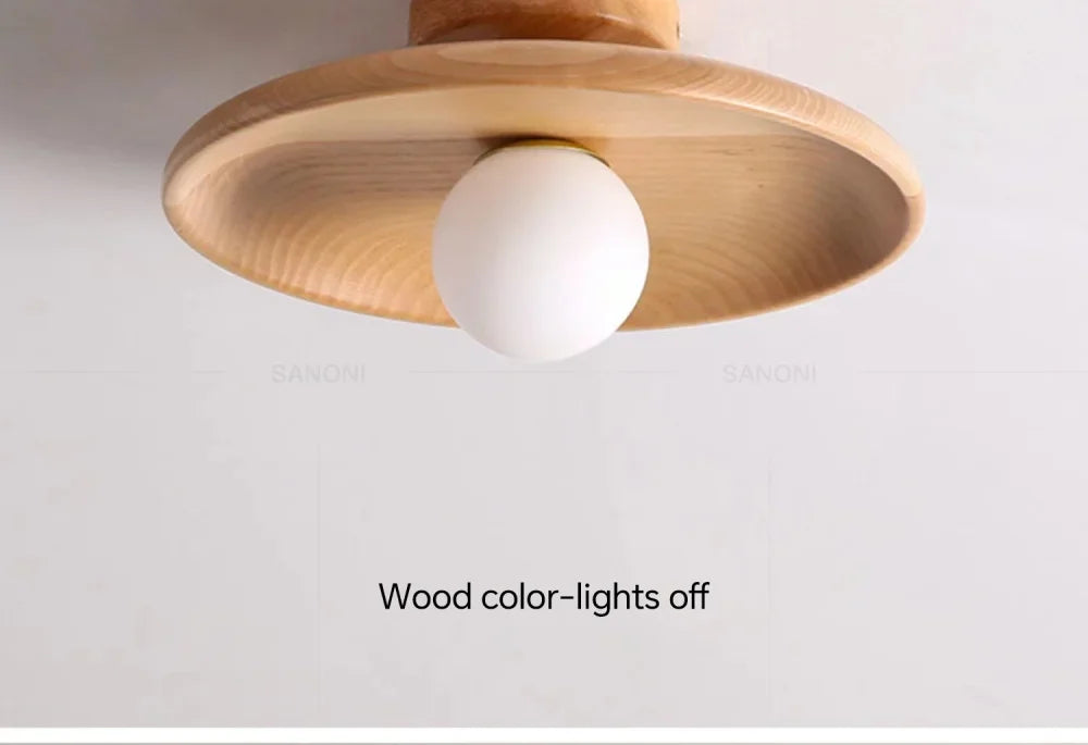 Sanoni™ Modern Solid Wood Ceiling Light