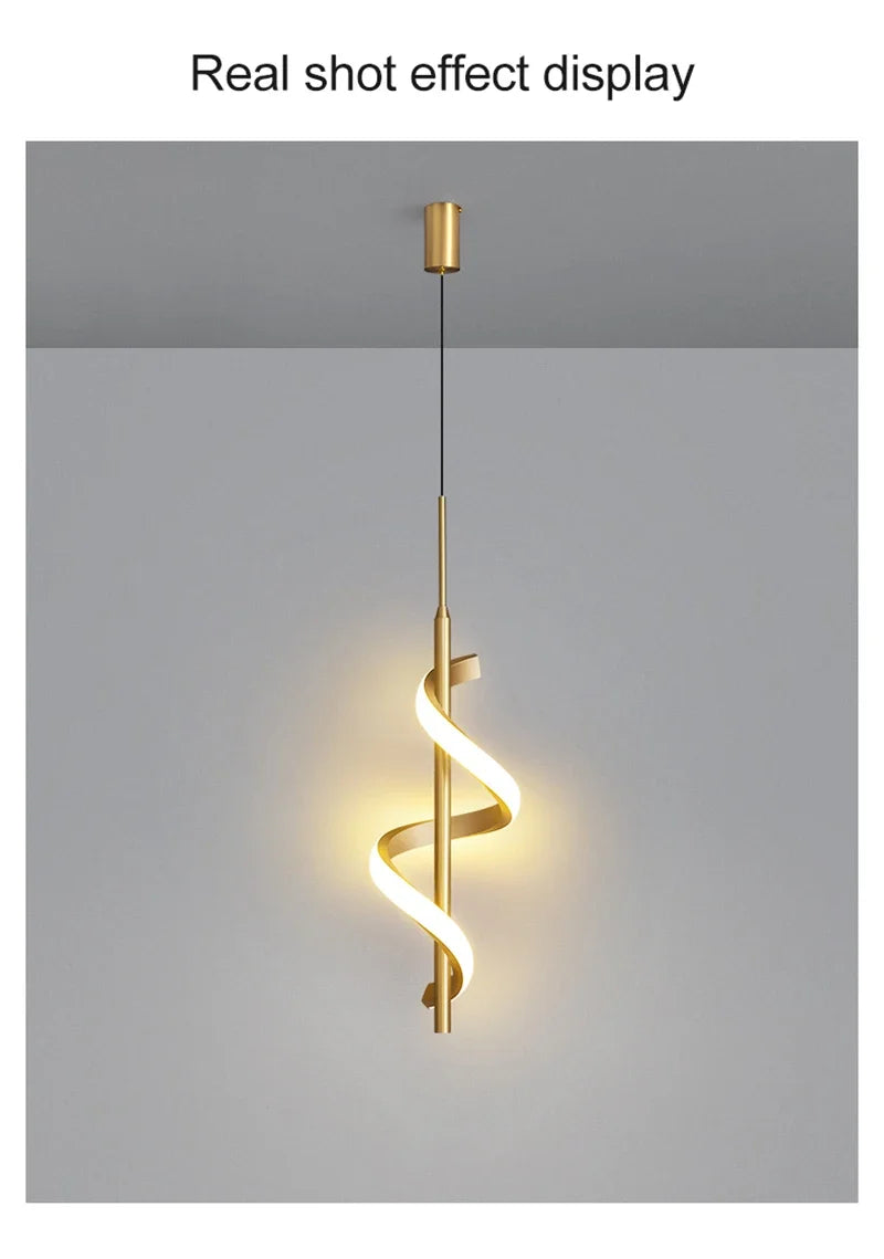 Modern Copper Pendant Lamp