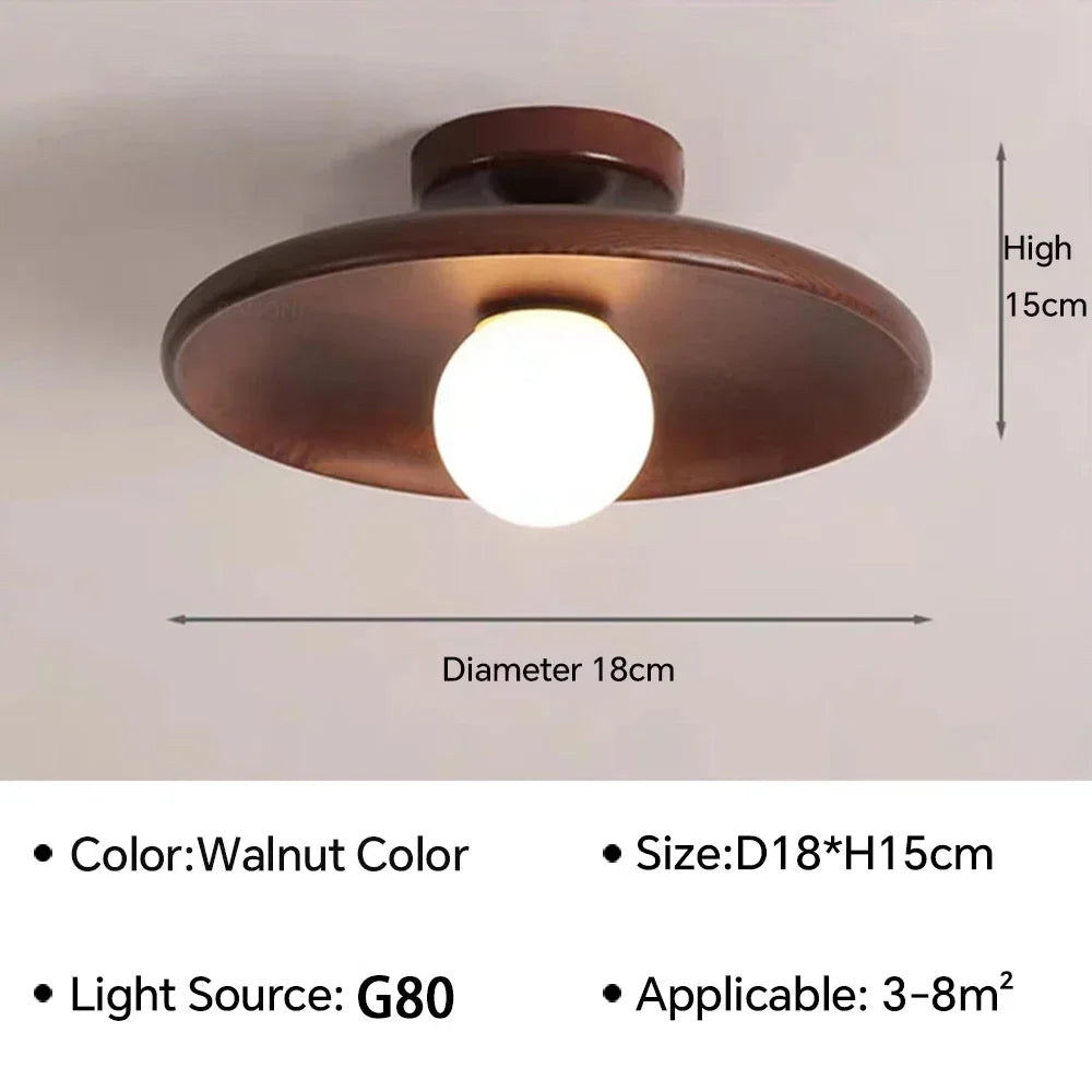 Sanoni™ Modern Solid Wood Ceiling Light