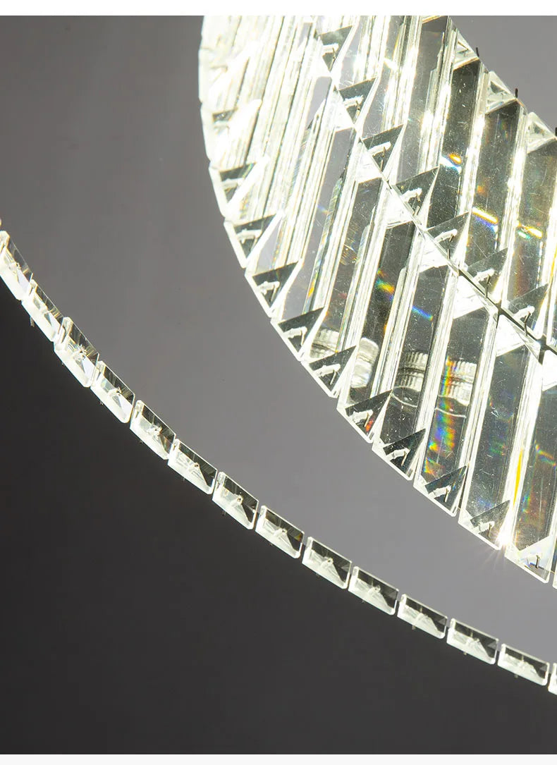 BleakNight™ Modern Crystal Circle Chandelier
