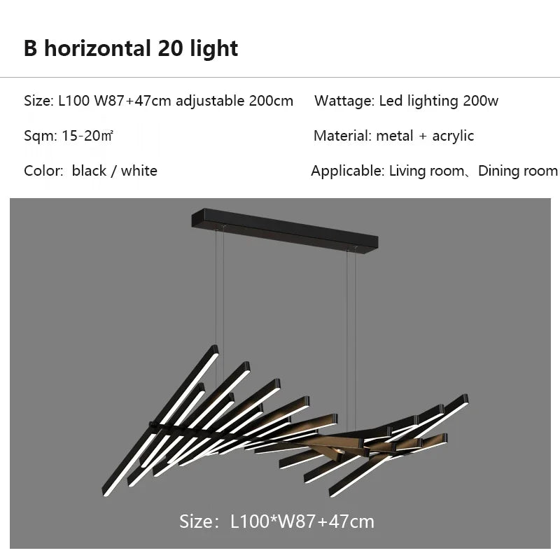 Modern Flush Mount Chandelier