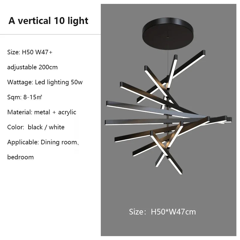 Modern Flush Mount Chandelier