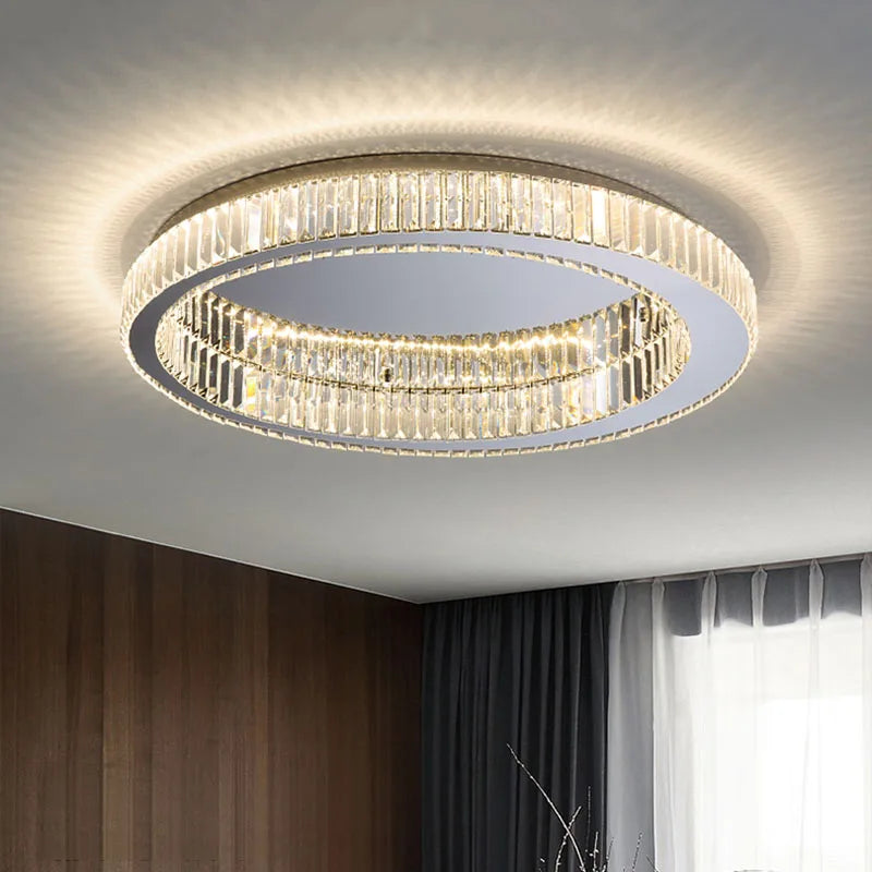 BleakNight™ Modern Crystal Circle Chandelier