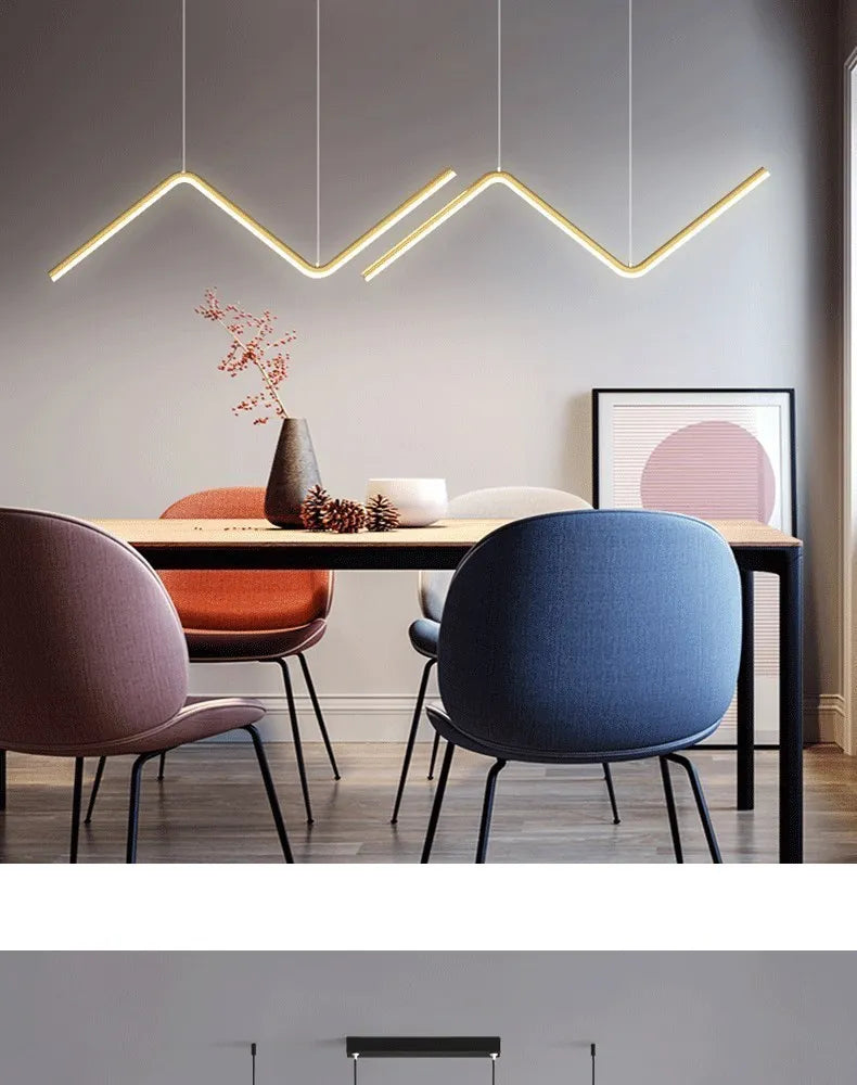 Modern Z-Shape Pendant Light