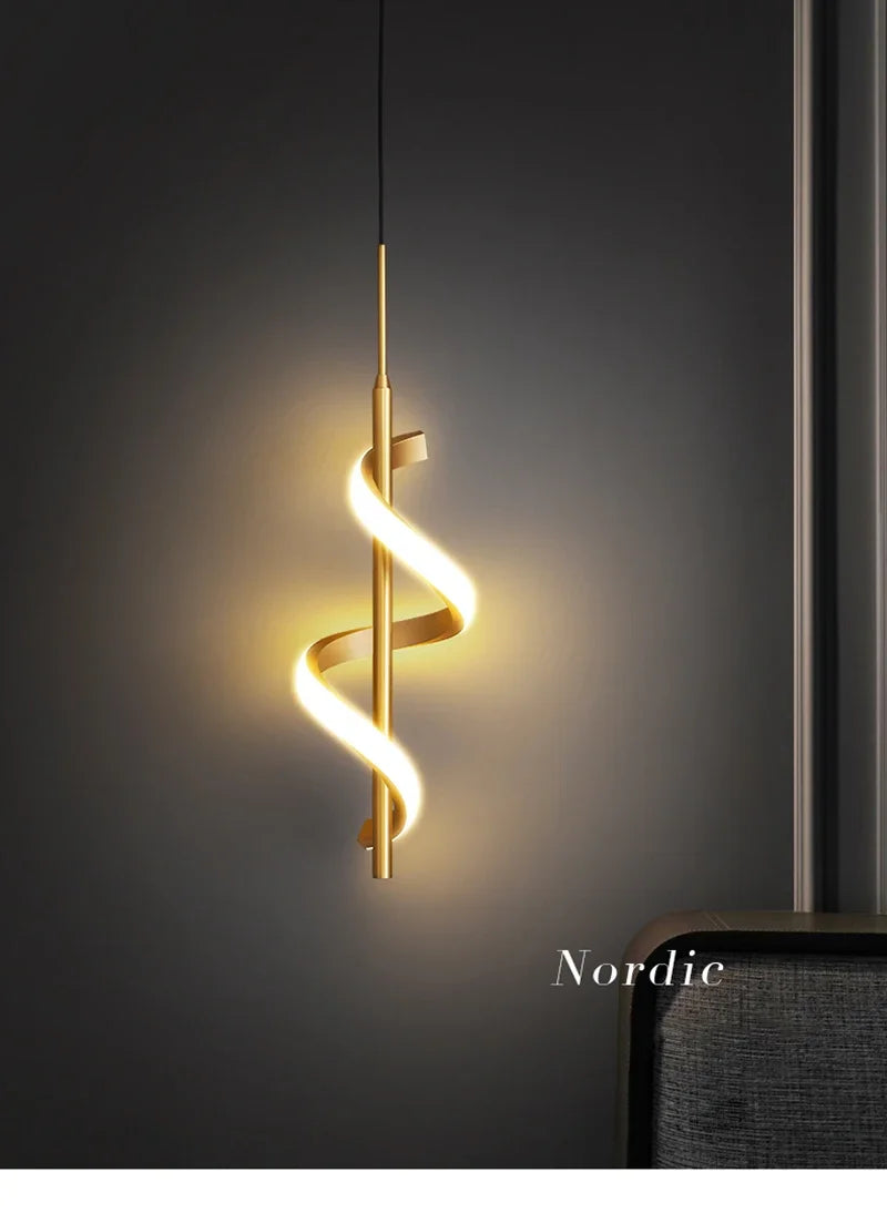 Modern Copper Pendant Lamp