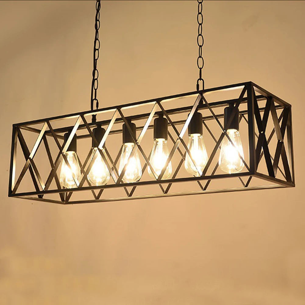 JOCESTYLE Black Farmhouse Kitchen Island Light