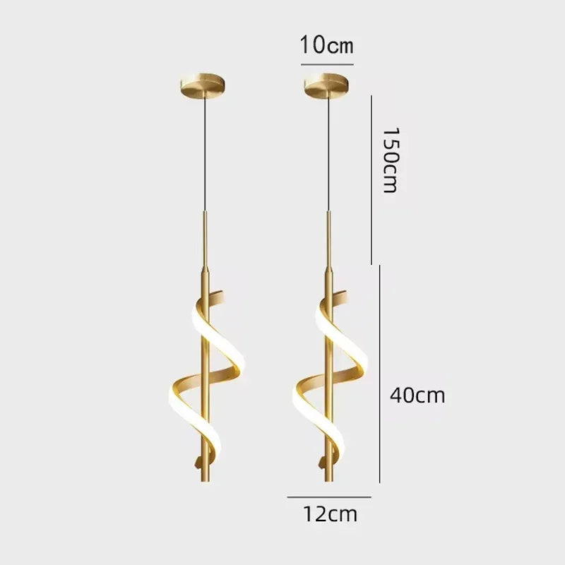 Modern Copper Pendant Lamp