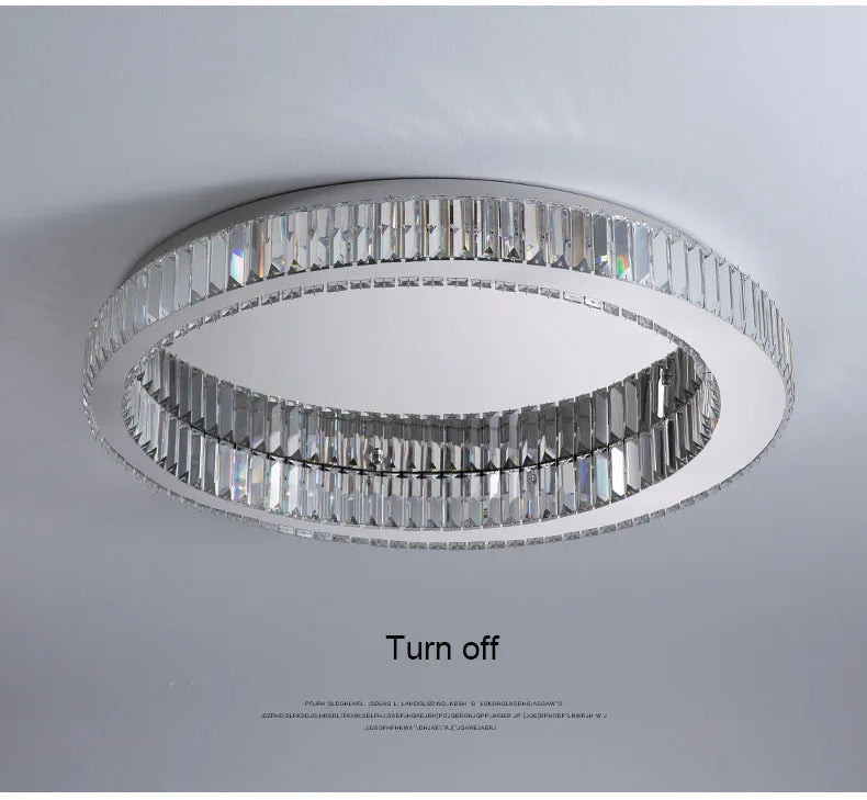 BleakNight™ Modern Crystal Circle Chandelier