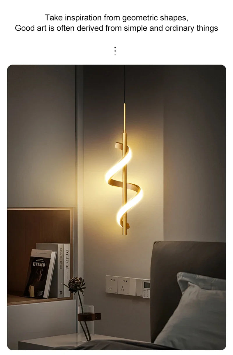 Modern Copper Pendant Lamp