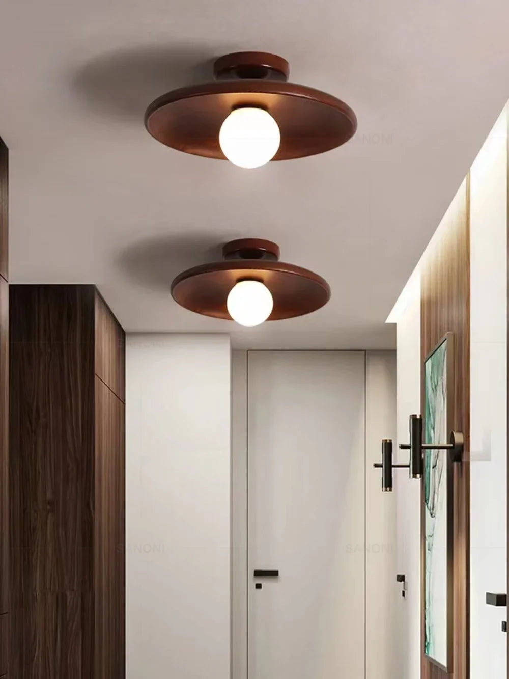 Sanoni™ Modern Solid Wood Ceiling Light