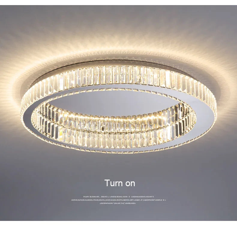BleakNight™ Modern Crystal Circle Chandelier