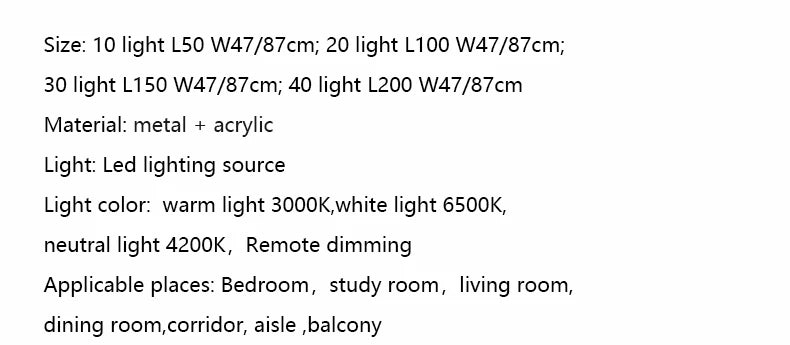 Modern Flush Mount Chandelier