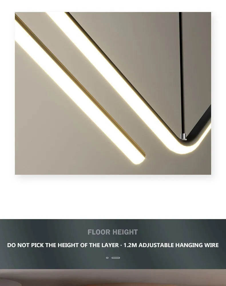 Modern Z-Shape Pendant Light