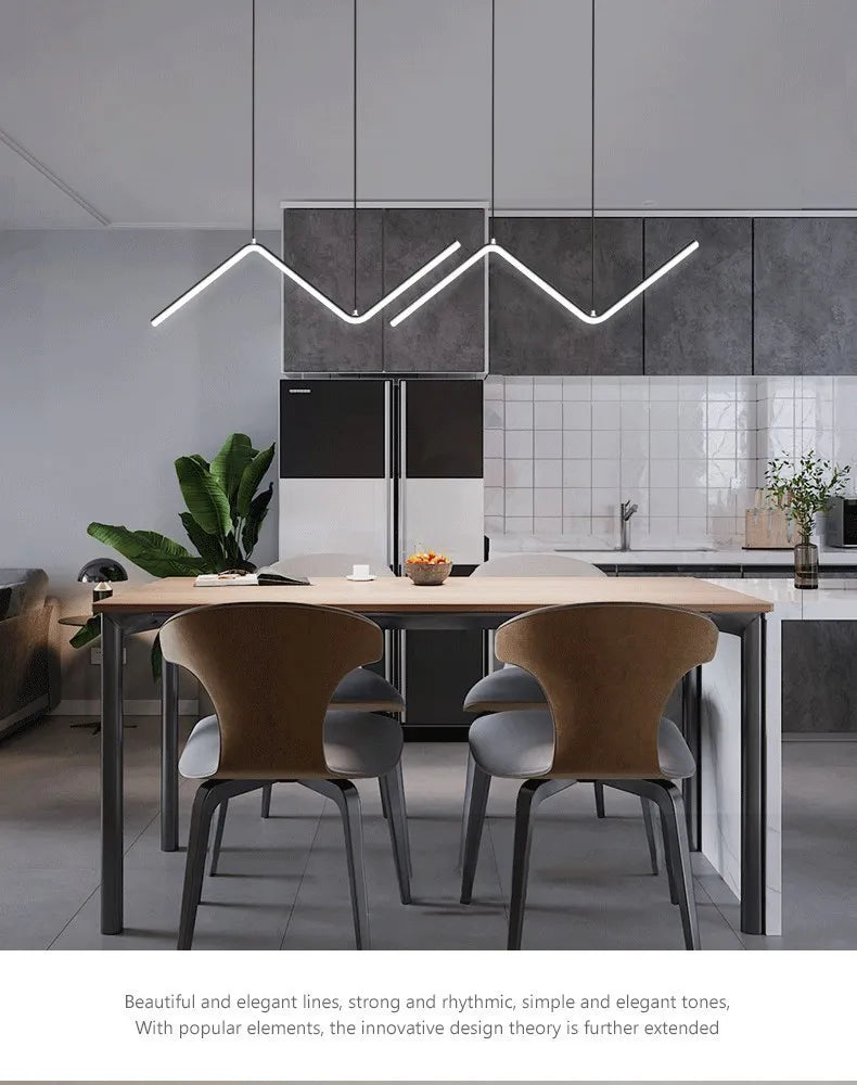 Modern Z-Shape Pendant Light
