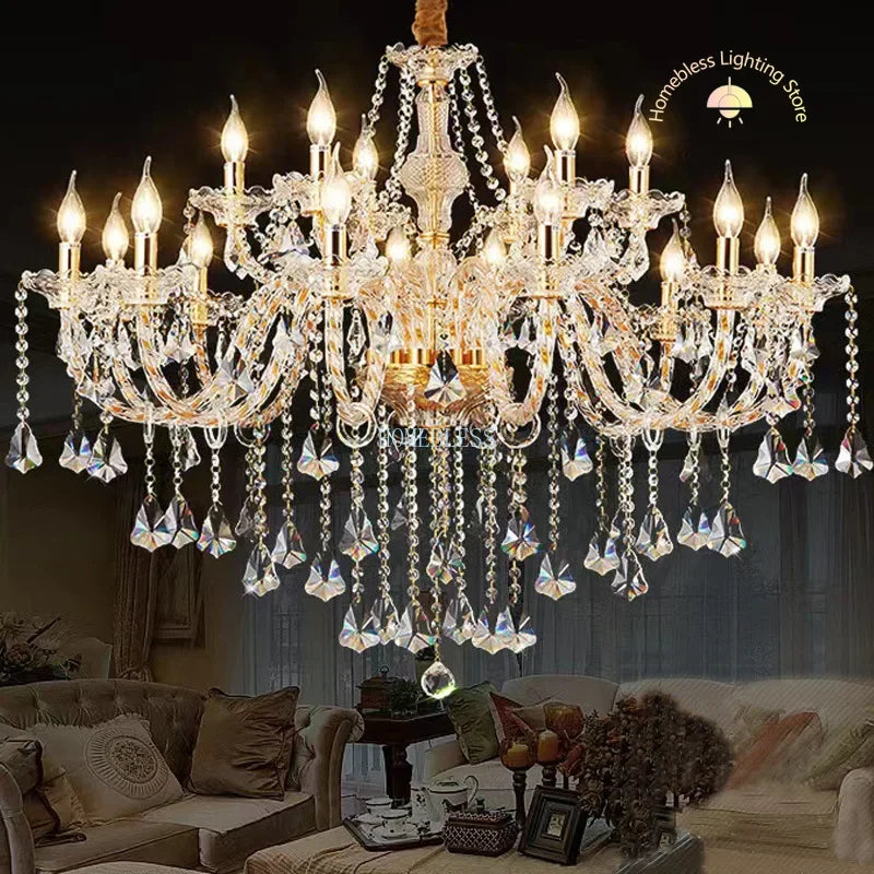 LuxeGlow™ Crystal Chandelier