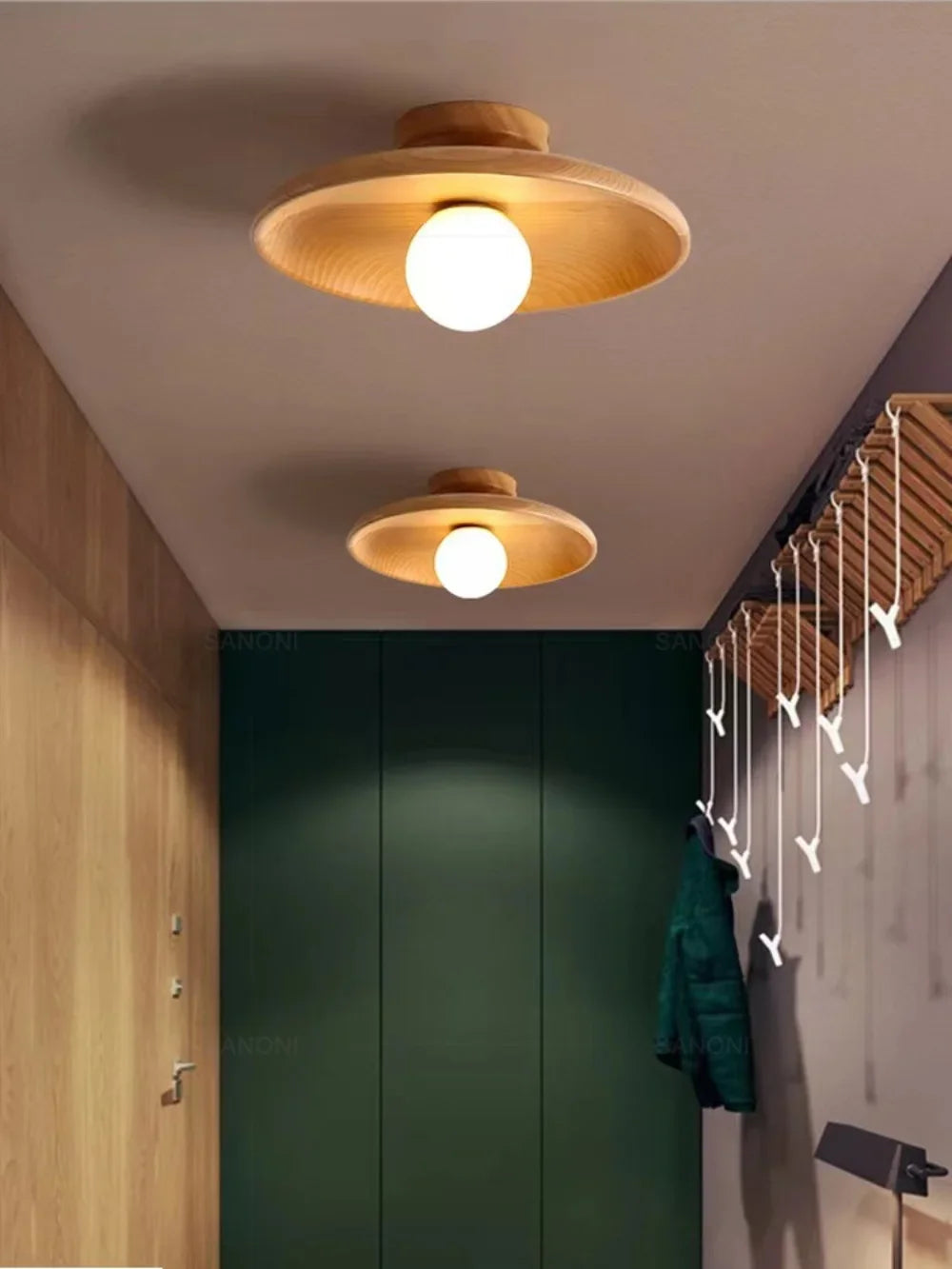 Sanoni™ Modern Solid Wood Ceiling Light