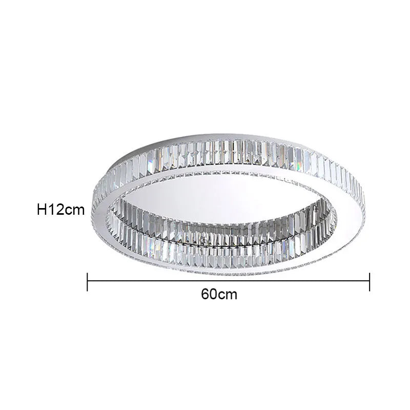 BleakNight™ Modern Crystal Circle Chandelier