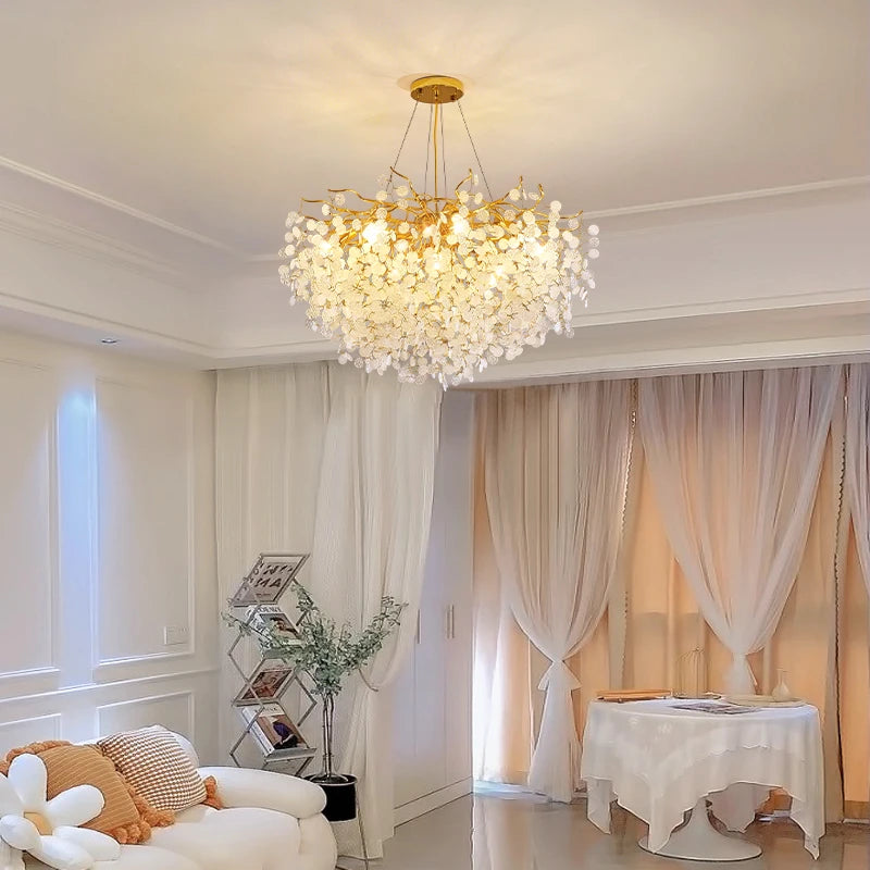 NORMICHY™ Gold Crystal Chandelier