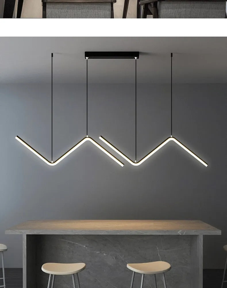 Modern Z-Shape Pendant Light