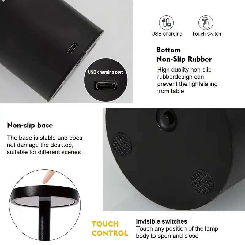 LumoGlow™ Touch LED Table Lamp